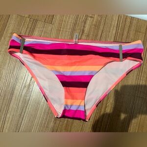 Victoria's Secret Multicolor Striped Bikini Bottom